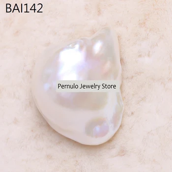 Jedinečné prírodné Biele Baroková Perla Korálky Keshi Voľné Pearl Č Navŕtaného Otvoru Barokový Ženy Dizajnér DIY Pearl Šperky