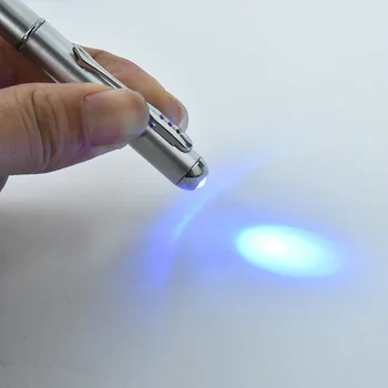 Creative Multi-function LED UV Svetlo Magic Guľôčkové Pero s Neviditeľný Atrament Tajné guličkové Pero, Darčeky Pre Školy Kancelárske potreby